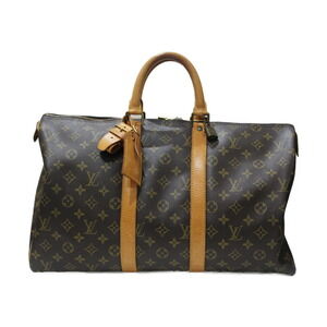 Louis Vuitton Keepall Monogram Boston Bag Classic Padlock closure